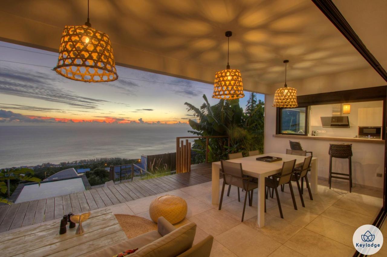 Villa Paloma 4 Etoiles Avec Piscine Et Vue Exceptionnelle Sur L'Ocean A Saint-Leu Bagian luar foto